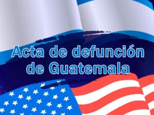 Acta de defunción de Guatemala